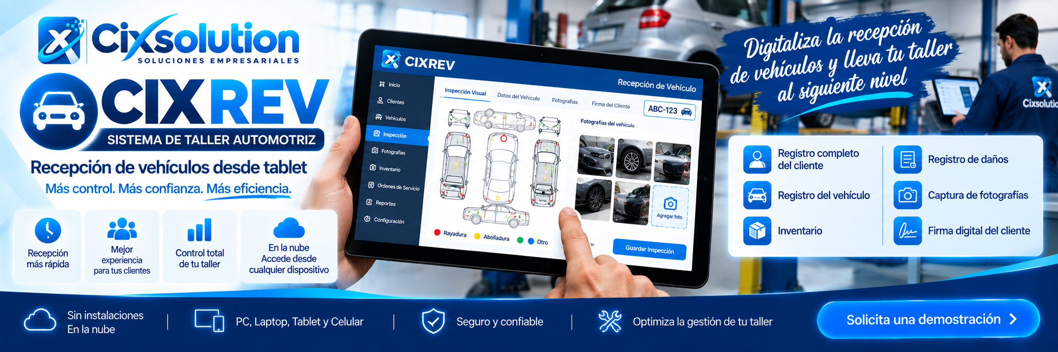CIXREV Sistema de Taller Automotriz - CIXSOLUTION